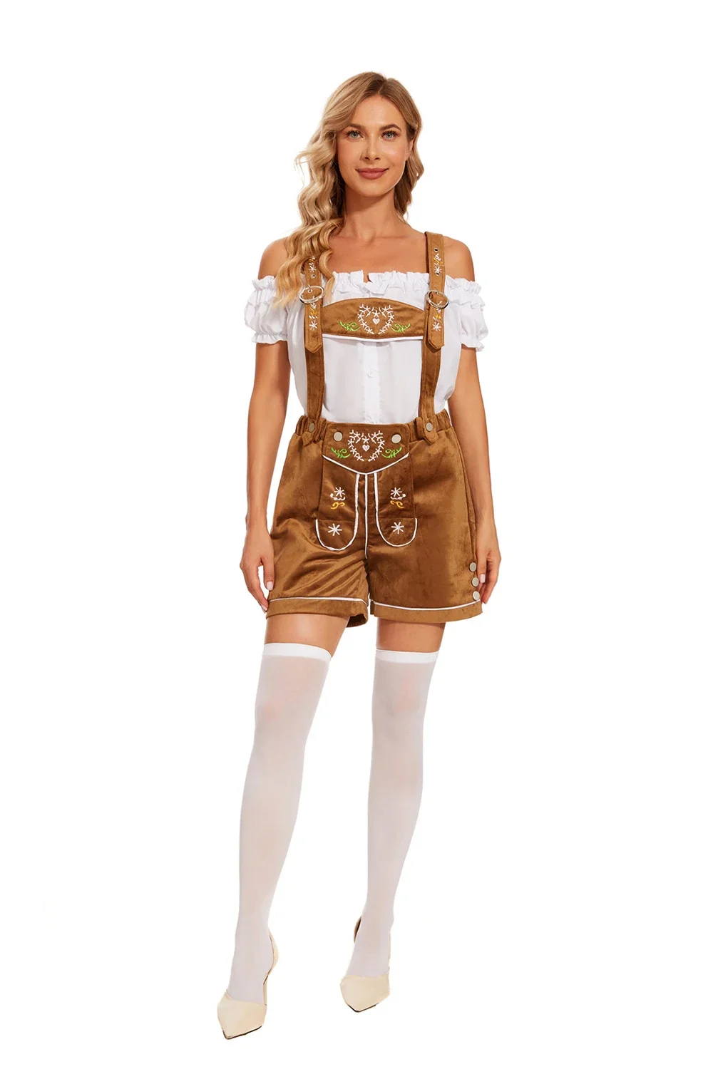 Deutsches bayerisches Bierkostüm für Mann und Frau, Oktoberfest-Kostüm, traditionelles Paar-Cosplay, Oktoberfest-Festival-Partykleidung – Detail 2