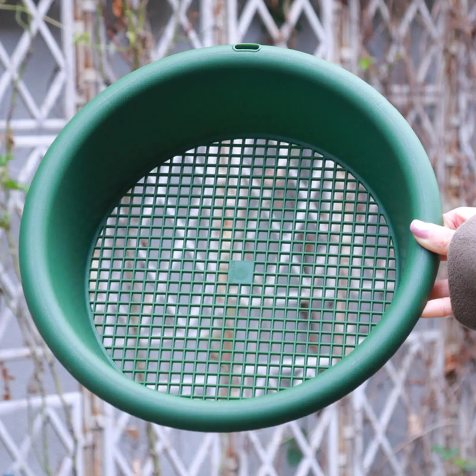 Soil Sifter Plastic Soil Sieve Filter Mesh for Soil Stone Sifting Filtration Home Garden Flower Plant Nursery Tools