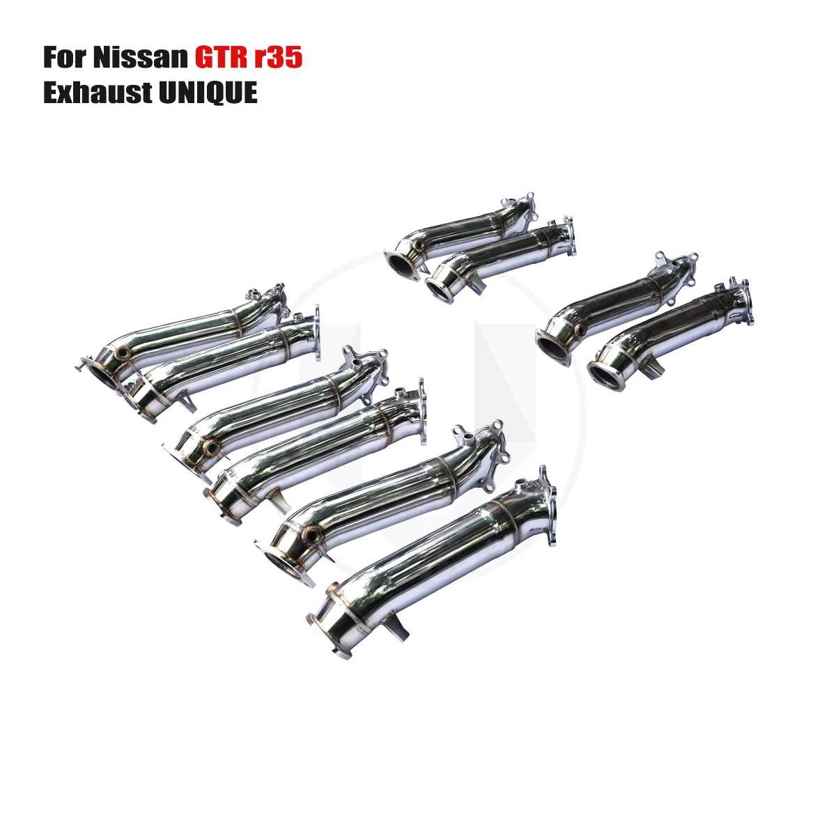 UNIQUE For 2009-2023 Nissan gtr r35 3.8T 89mm Single pour without cat downpipe without cat exhaust pipe