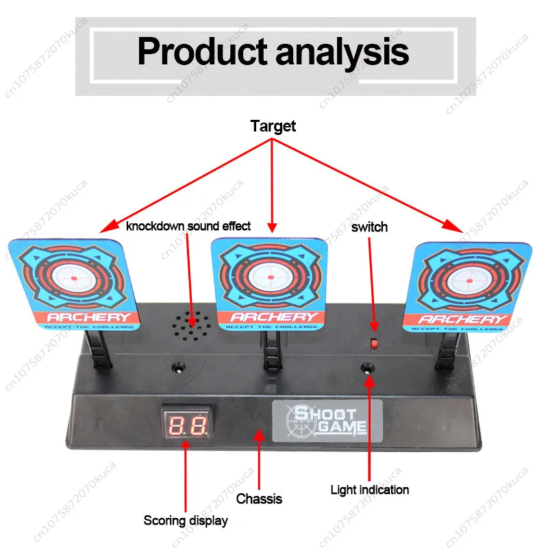전자 득점 타겟 전기 다트 타겟, 모바일 자동 반환 소프트 총알 총, 야외 연습 사격 전투