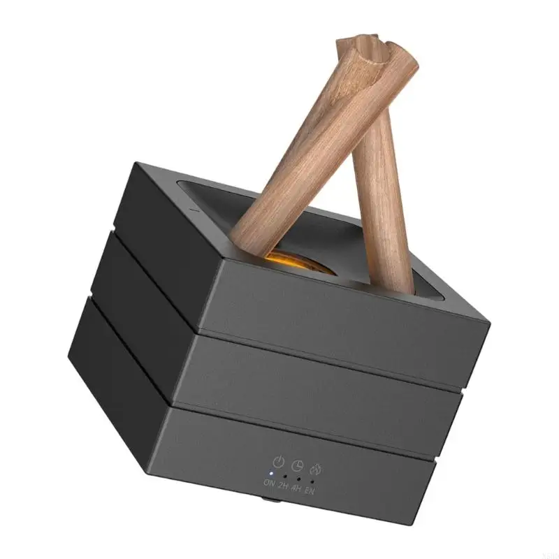 7 ملونة ضوء اللهب الناشر الناشر مرطب هواء الهواء مرطب لغرفة نوم المنزل N58D