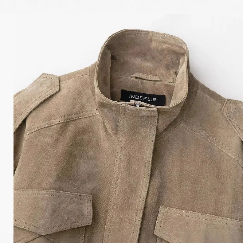 Herfst Nieuwe Mode Vrouwen Jassen Effen Coltrui Lange Mouwen Zak Decoratie Rits Vrouwelijke High Street Jassen