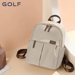 Mochila de GOLF para mujer, mochila de ordenador de viaje Simple, mochila de lona de gran capacidad para estudiantes