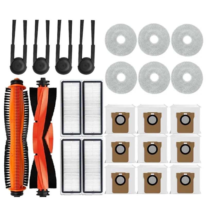

Комплект сменных аксессуаров ABBZ для Xiaomi Mijia M40S OV31CN-Щетка Tricut, мешок для пыли, ткань для швабры, фильтр Hepa