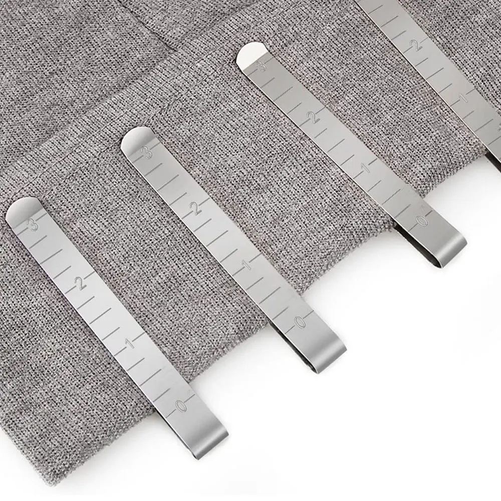 1pc Sewing Clip Stainless Steel Hemming Clips Metal Crimping Clip Fabric Measuring Ruler Quilting DIY Sewing Clip Tools
