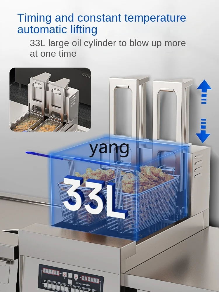 LH  Commercial Full-Automatic Lifting Large Capacity Intelligent Single and Double Cylinder Vertical Deep Frying Pan