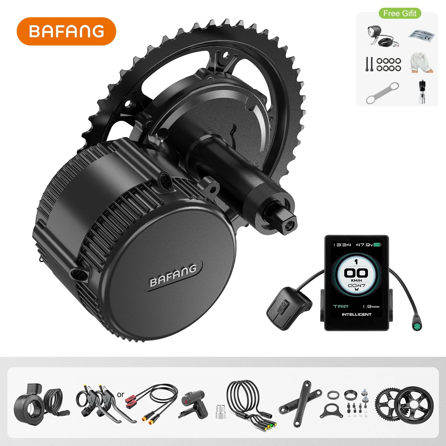 Bafang 전기 자전거 미드 드라이브 엔진 변환 키트, Hailong 배터리 키트, 750W 모터, BBS02B, BBS02, 48V, 52V, 20Ah, 17.5Ah 