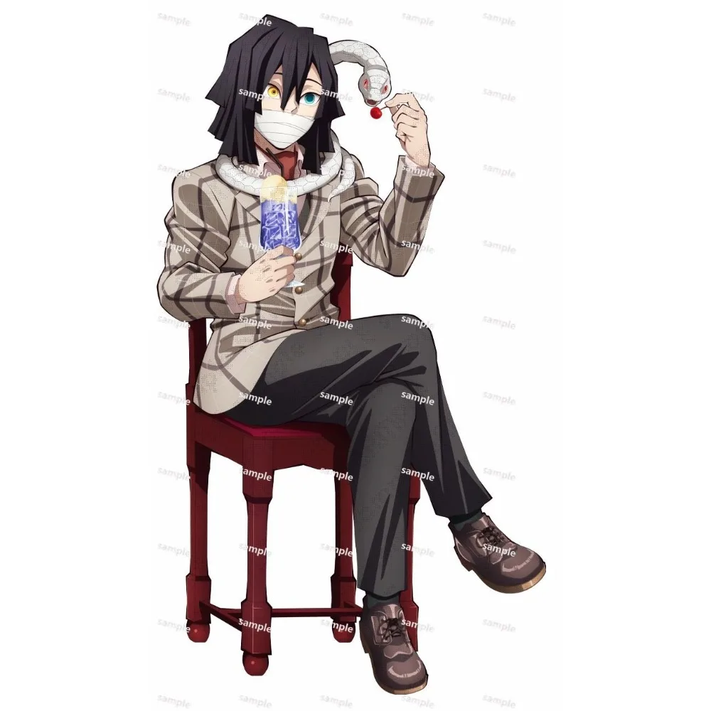 شيطان القاتل الاكريليك حامل الشكل كامادو Nezuko Tomioka Giyuu أنيمي الأجهزة الطرفية لطيف الأصالة الحلوى سلسلة سطح المكتب زخرفة