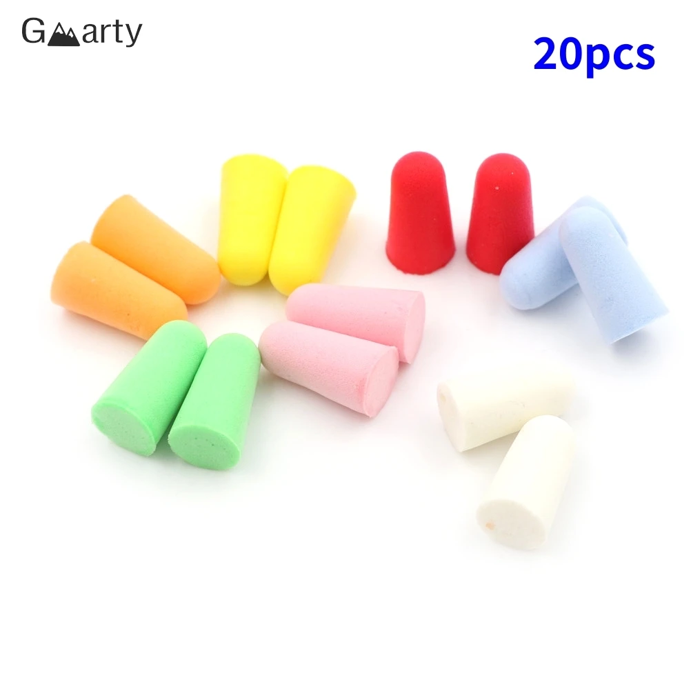 10 Pairs PU Foam Ear Plugs Anti Noise Snore Earplugs Comfortable For Study Sleep Swimming