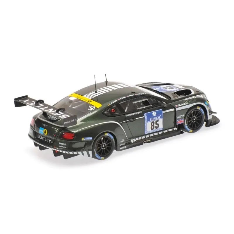 Premium scale 1:43 Bentley Continental GT3 diecast alloy racing model, boys collection decorative ornaments toys, gifts for kids