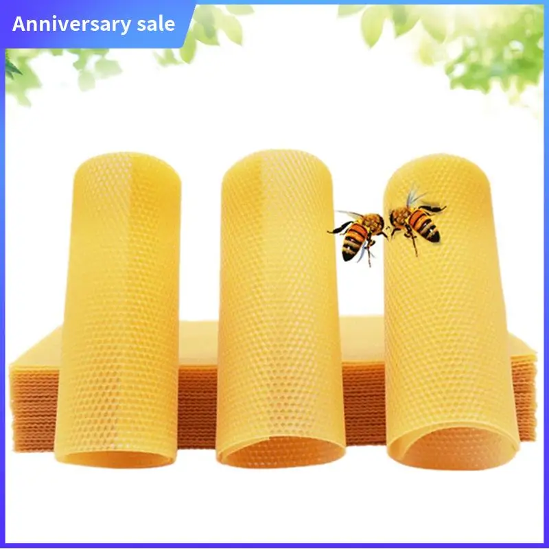 

AD23-30Pcs Bee Hive Foundation Sheets, Deep Beeswax Foundation Sheets For Bee Frames Beekeeping Tools 41.5X19.5Cm