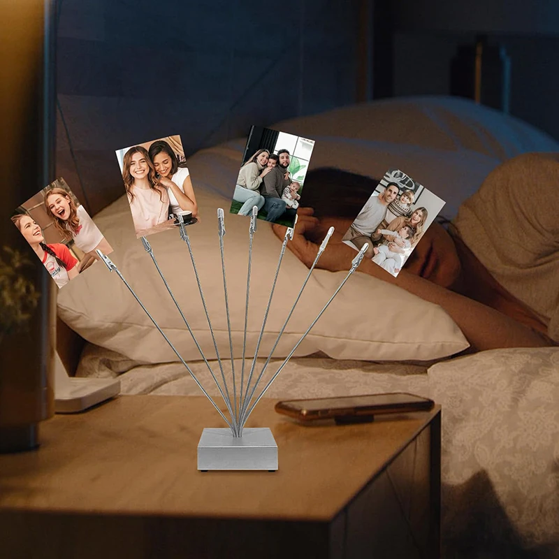 Photo Holder Base Message Clip Vertical Note Holder For Office Wedding Party House Decoration Birthday Photos