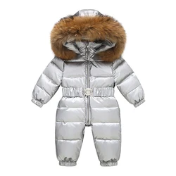 IYEAL Winter Down Coat Children's Jacket For Baby Boys Girls Clothes Warm Kids Jumpsuit Waterproof Ski Suit Thicken Snow Wear