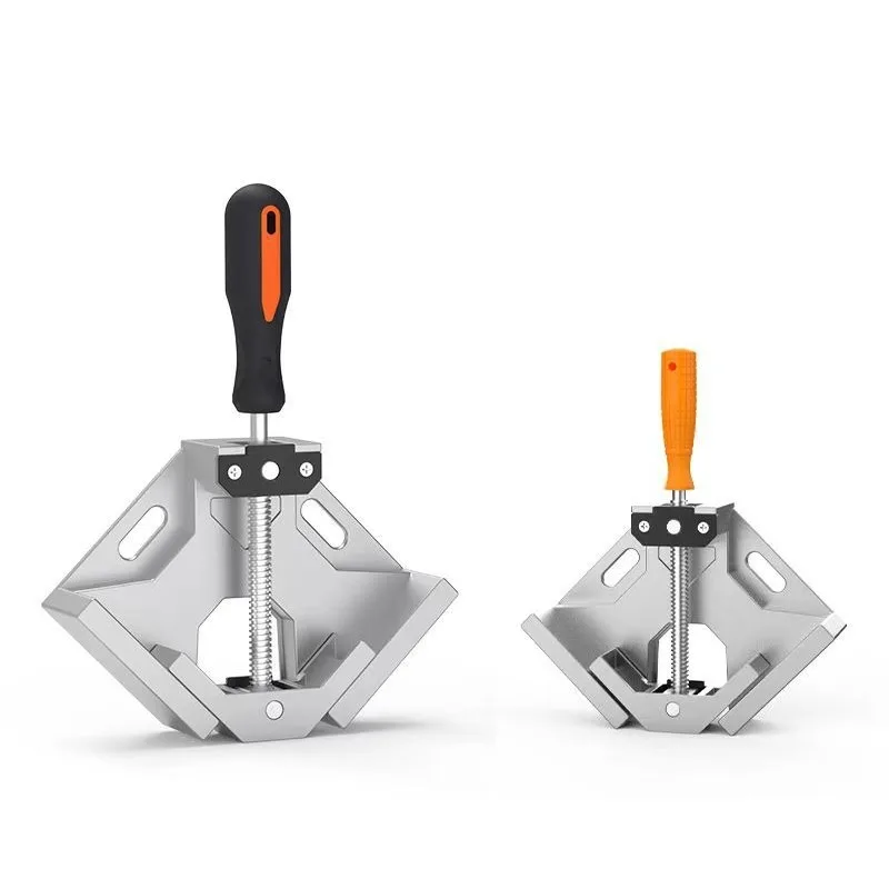 90 Degree Right Angle Clamp Aluminum Alloy Fixing Holder for Woodworking Cabinet Frame Assembly Carpenter DIY Hand Tool