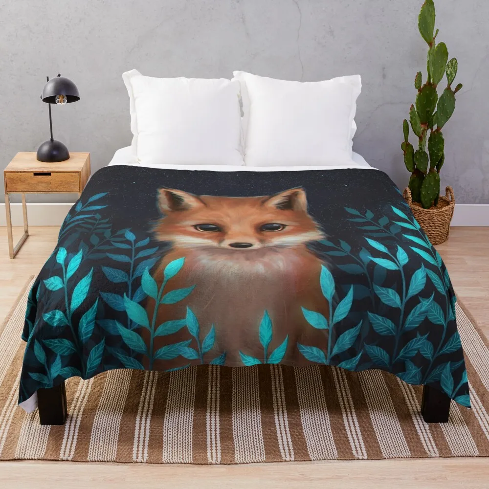 

Fox Throw Blanket warm winter Winter beds Blankets