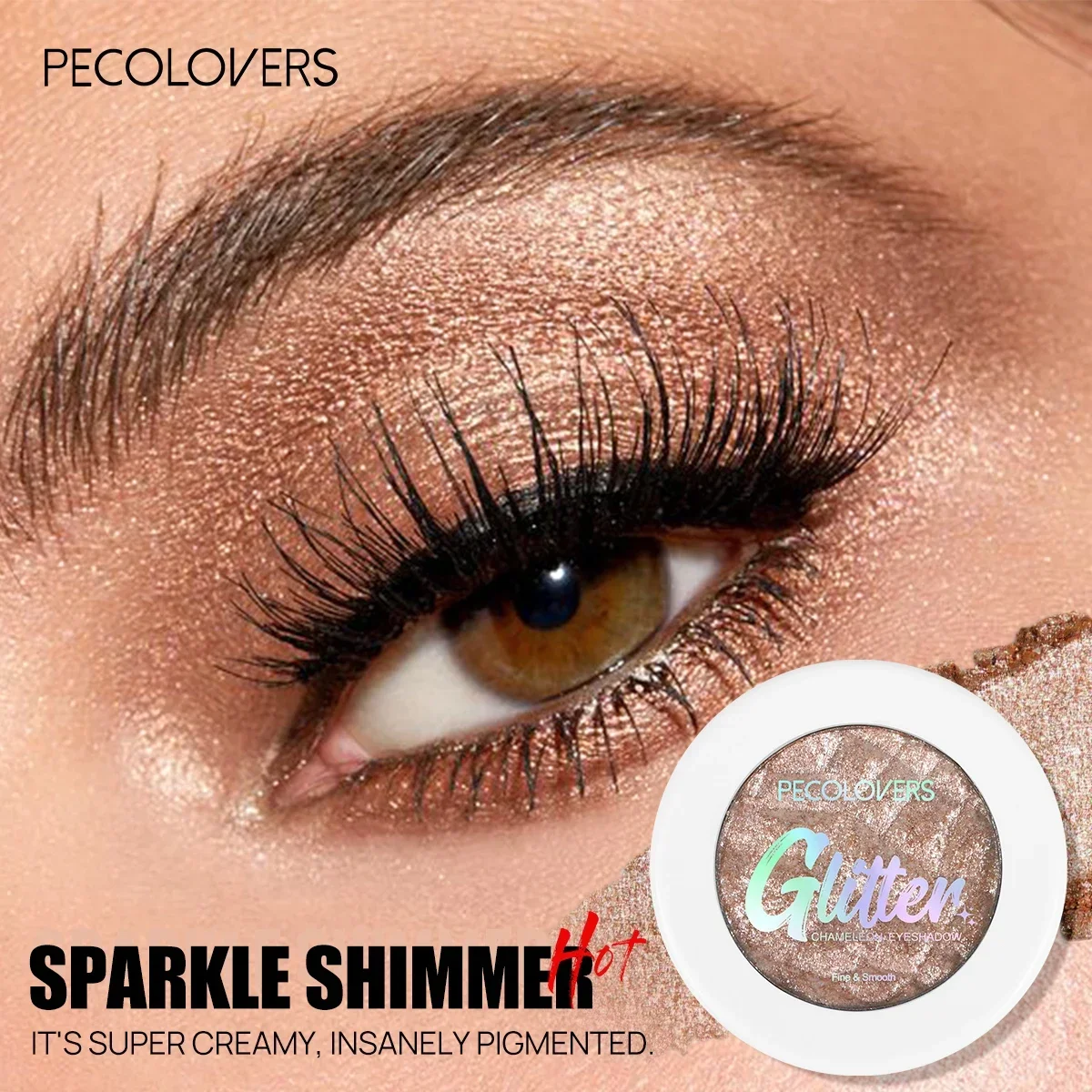 Potatoes Eyeshadow Powder Makeup Eyeshadow Shimmer Pigment Single Color Eye Shadow Waterproof Lasting Sparkly