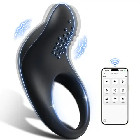 APP Control Vibratorr Cock Ring for Men Delay Ejaculation Peniss Ring sexx Toys Lock Penisring Cockring Adult Male sexx Supplies 18