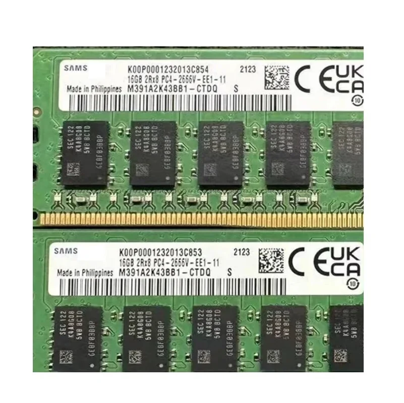 Оперативная Память DDR4 ECC 16 Гб PC4 2666 МГц без буферизации ECC Серверная настольная память UDIMM