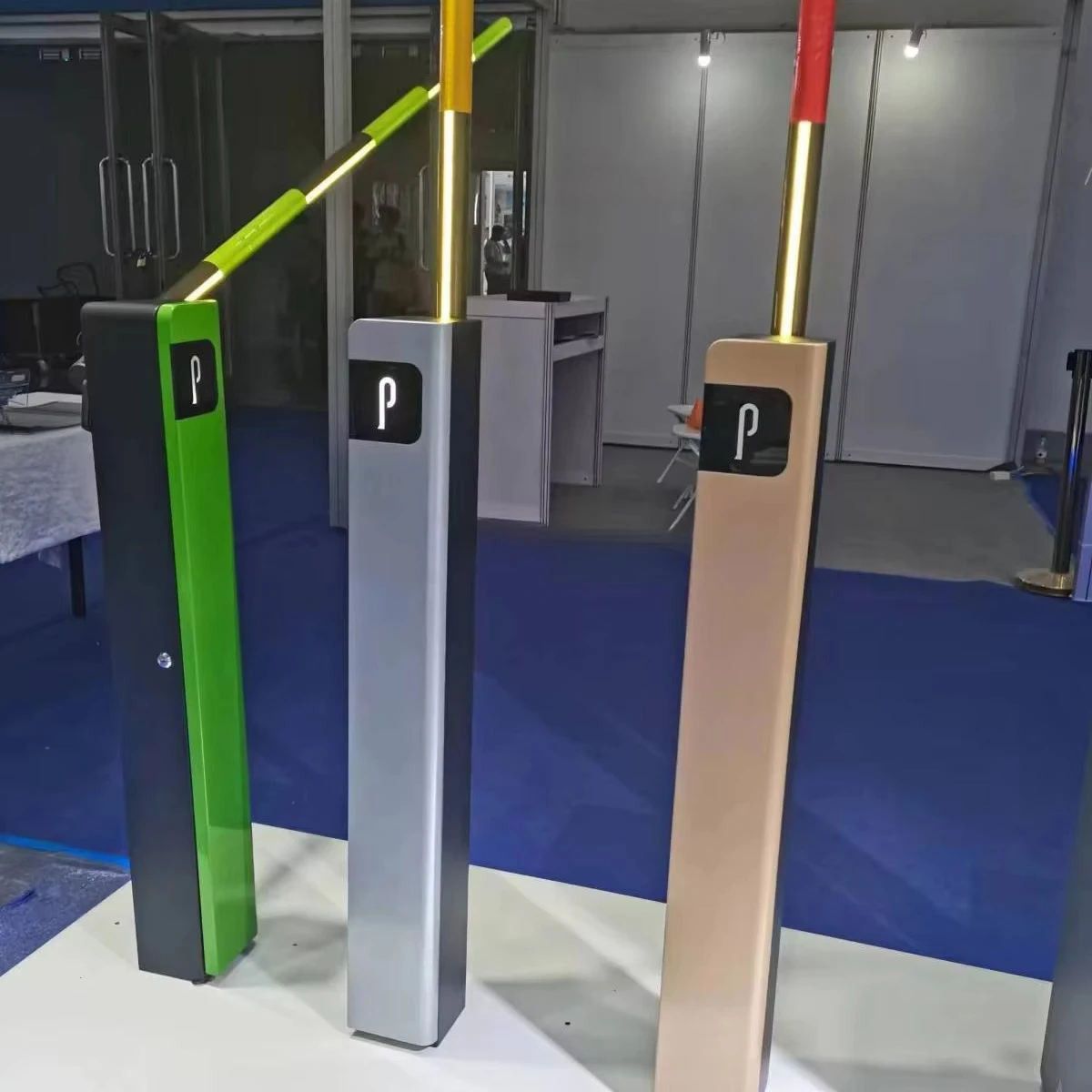 

Parking Lot 2-6s Automatic Mini Parking Barrier Gate 3 Meters Round Boom DC24V Traffic Barriers System