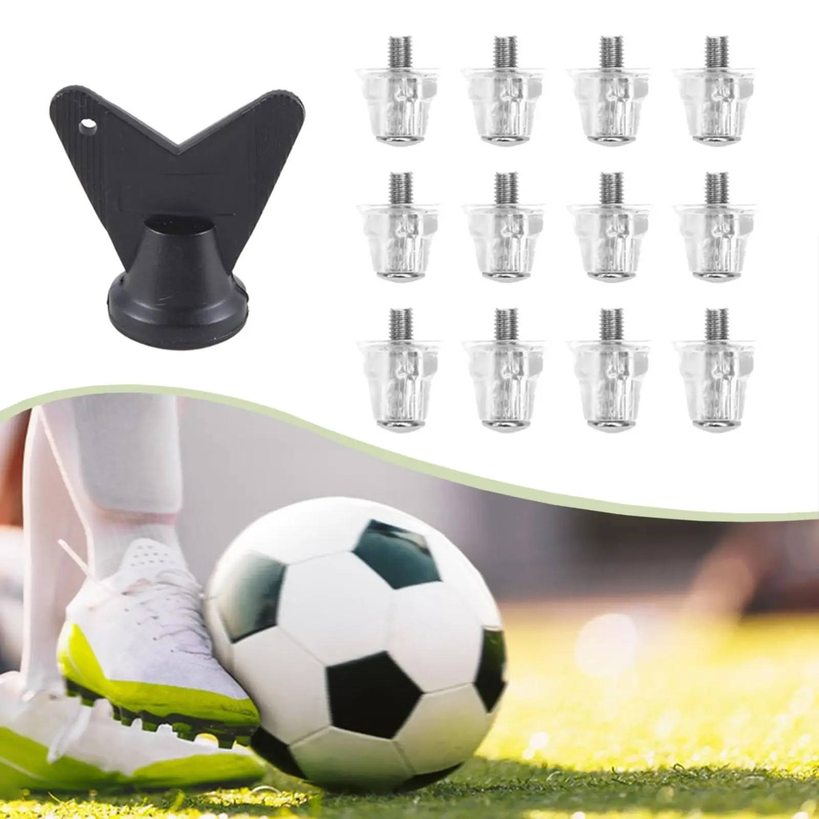 

M5 Threaded Football Boot Studs Non Slip Studs Soccer Shoe Accessories for Youth Sports Field Athletic Sneakers