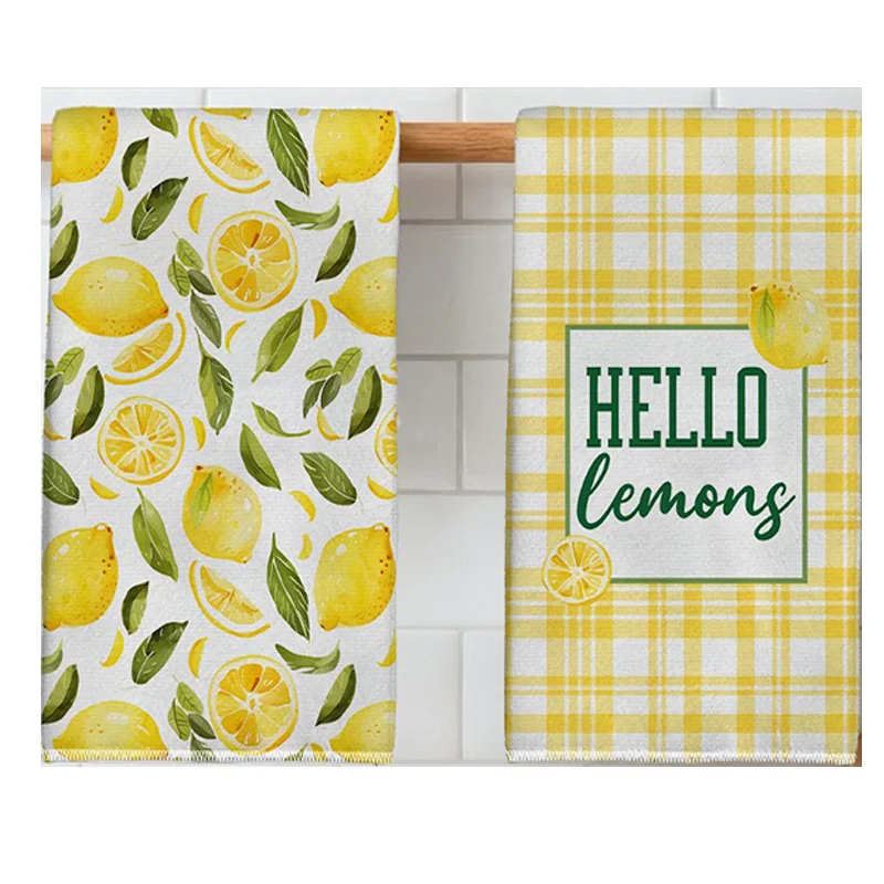 Kitchen Baking Necessities - 2 Buah, Handuk Dapur Motif Daun