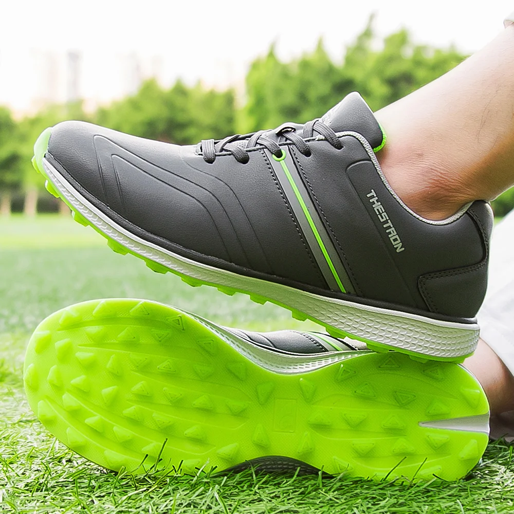 Chaussures de golf professionnelles pour hommes, chaussures d'entraînement en plein air pour hommes, chaussures de golf blanches et noires pour adultes, chaussures de marche décontractées pour adolescents