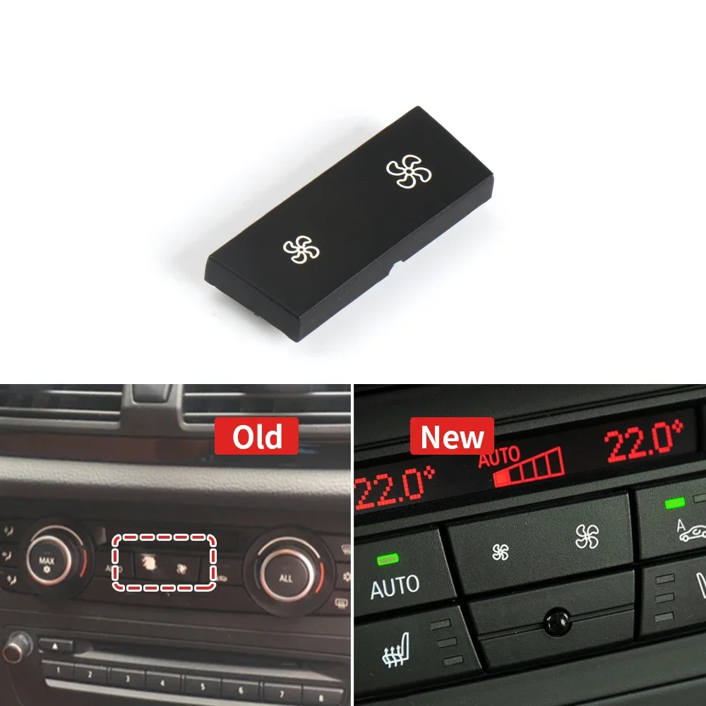 Air Conditioner AC Climate Control Switch Key Button Rotary Knob Cap For BMW 1 3 X1 X3 E81 E82 E87 E88 E90 E91 E92 E93 E84 F25