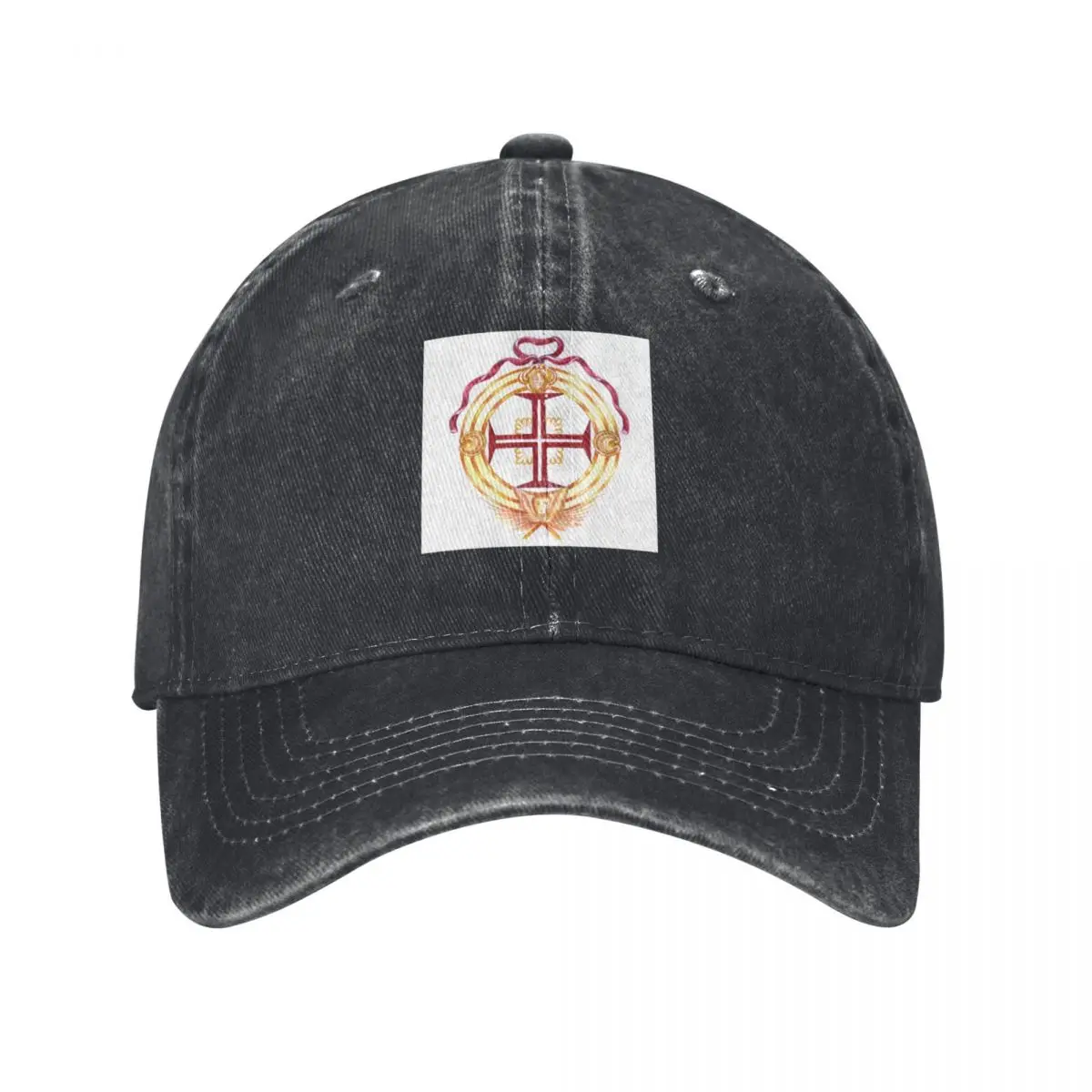 Templar cross. Cruz de Cristo. Charola. Tomar.Portugal Baseball Cap Beach Outing Christmas Hat Women's Men's