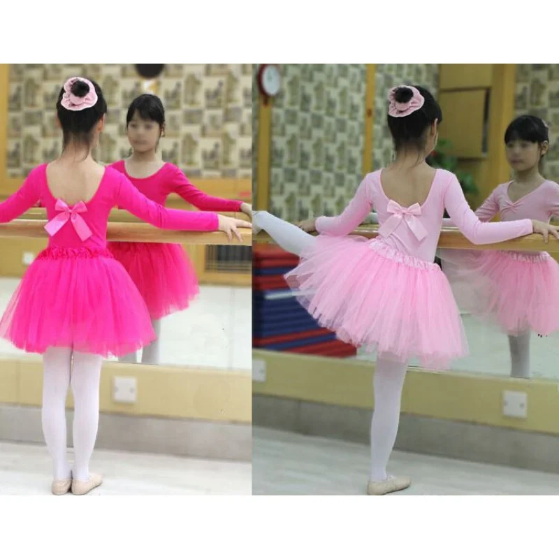 3 Layer Tulle Tutu Skirt for 2-8Y Girls Children Stage Ballet Dance Clothes Perform Party Clothing Bubble Fluffy Skirt for Kids