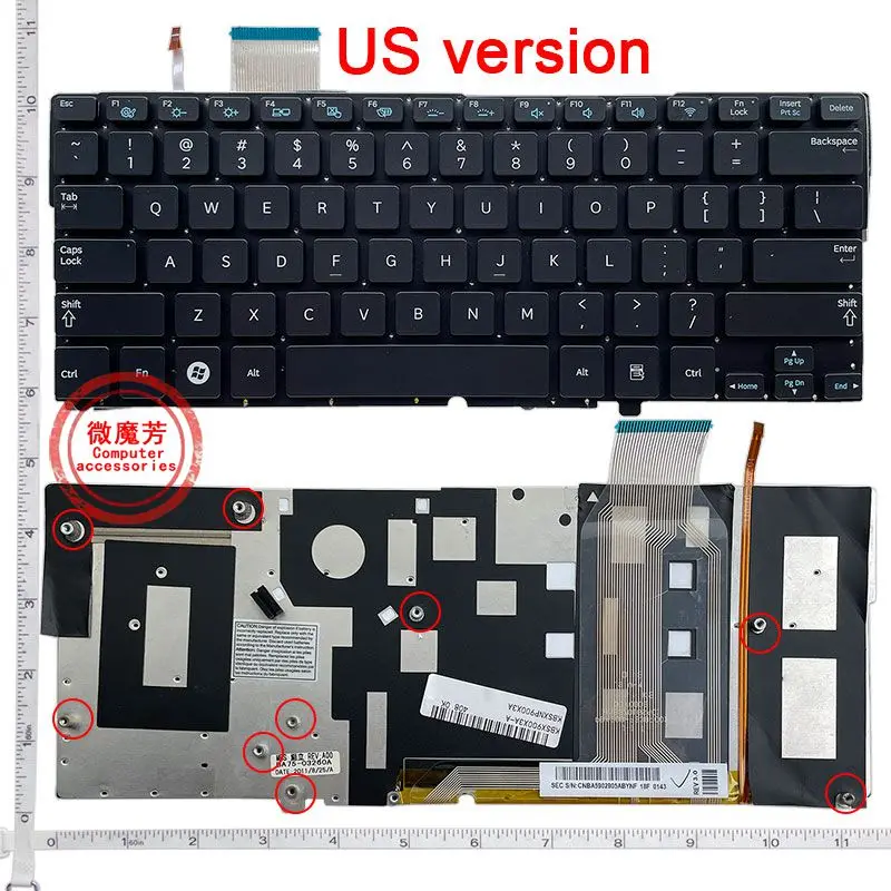 Laptop Keyboard English Black US For SAMSUNG NP900X3A 900X3A-A01 900X3A-B01 900X1B 900X1A