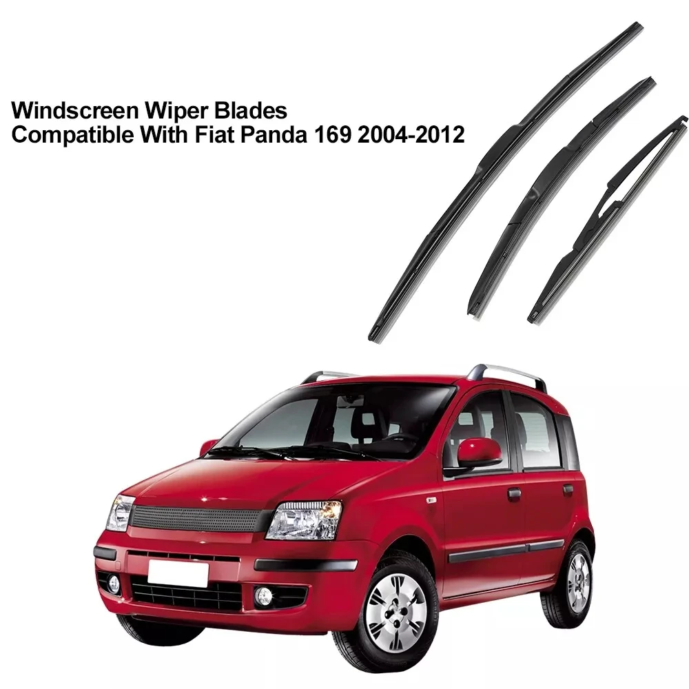 

Wiper Front & Rear Wiper Blades Set For Fiat Panda 169 2003-2012 2004 2005 2006 2007 2008 2009 Windshield Windscreen 22"16"13"