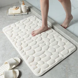 Memory Foam Bath Mat - Ultra-Soft, Non-Slip, Contoured U-Shape Design - Highly Absorbent&Quick- Drying Rugs for Bathroom, Shower