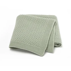 Solid Color Anti-wrinkles 0-24 Months Newborn Infant Blanket Knitwear Acrylic 70 by 90 cm Baby Swaddle Wraps Toddler Blankets