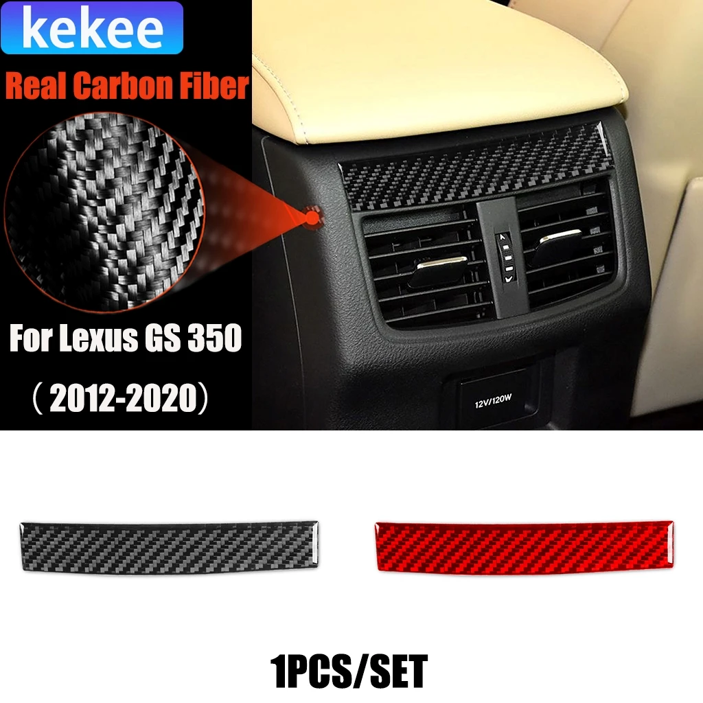 

Автомобильные аксессуары из углеродного волокна, задняя вентиляционная полоса, декоративная модифицированная внутренняя накладка, мягкая наклейка для Lexus GS 350 2012-2020