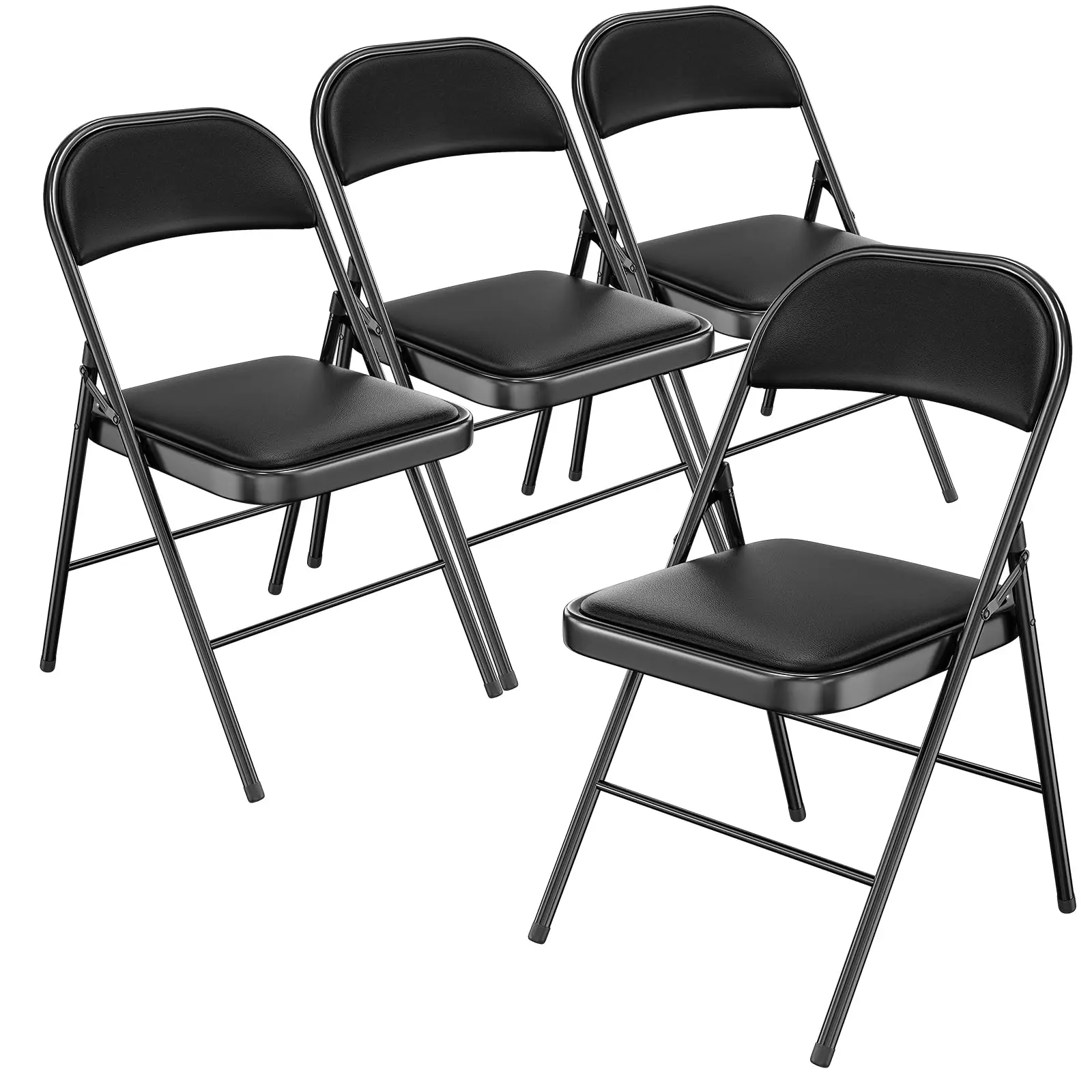Hot SaleFolding Chair With Comfortable Padded Cushion And Back, Portable Folding Chairs For Outside, Office Events, Weddings