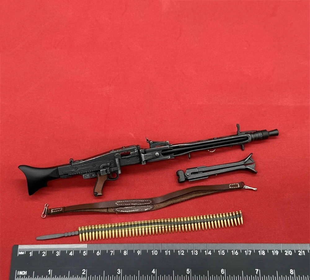 

1/6 Male Doll Soldier Mini Toys Weapons Model MG42 Not Real Luger Leather Holster Repair Box Accessories For 12" UJINDOU UD9051
