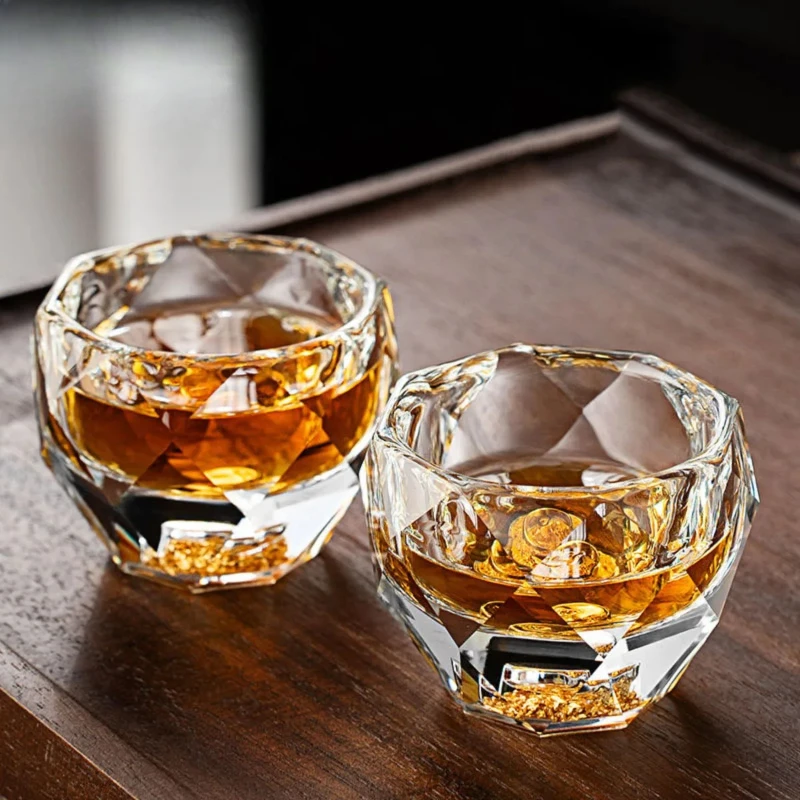 Espresso Shot Glass - 1PC 50ML Shot Glasses Diamond Faceted