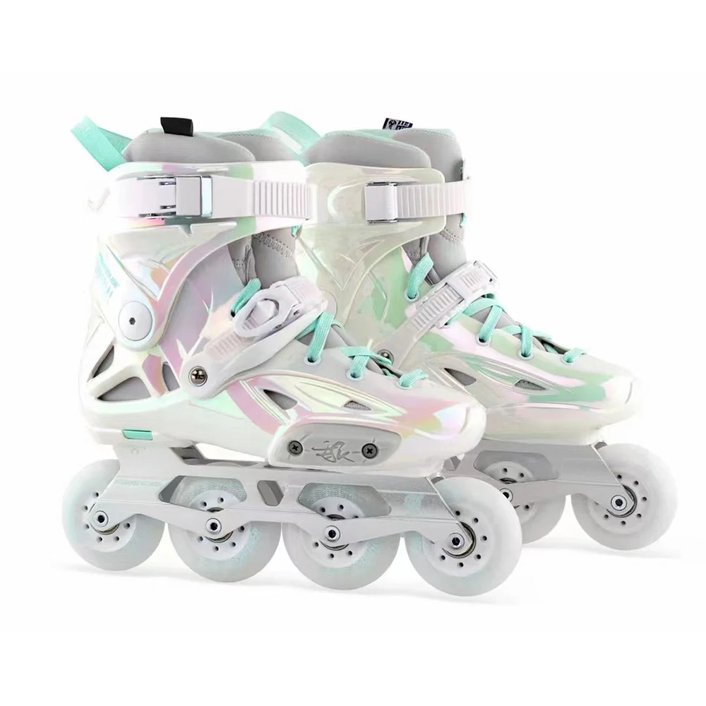 Powerslide-Patines en línea imperiales, zapatos profesionales de Slalom, sin ruedas, Color arcoíris, 100% originales, 2023