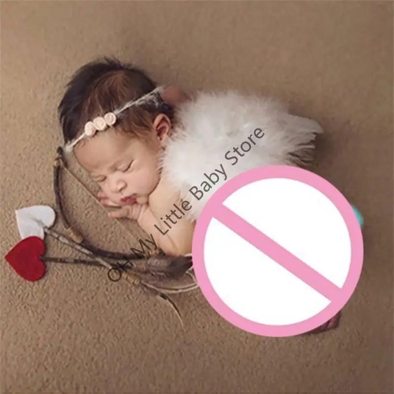 

M76C детское крыло ангела с луком и стрелами, реквизит для фотосессии, детское ангельское перо-крылья со стрелой, детский для