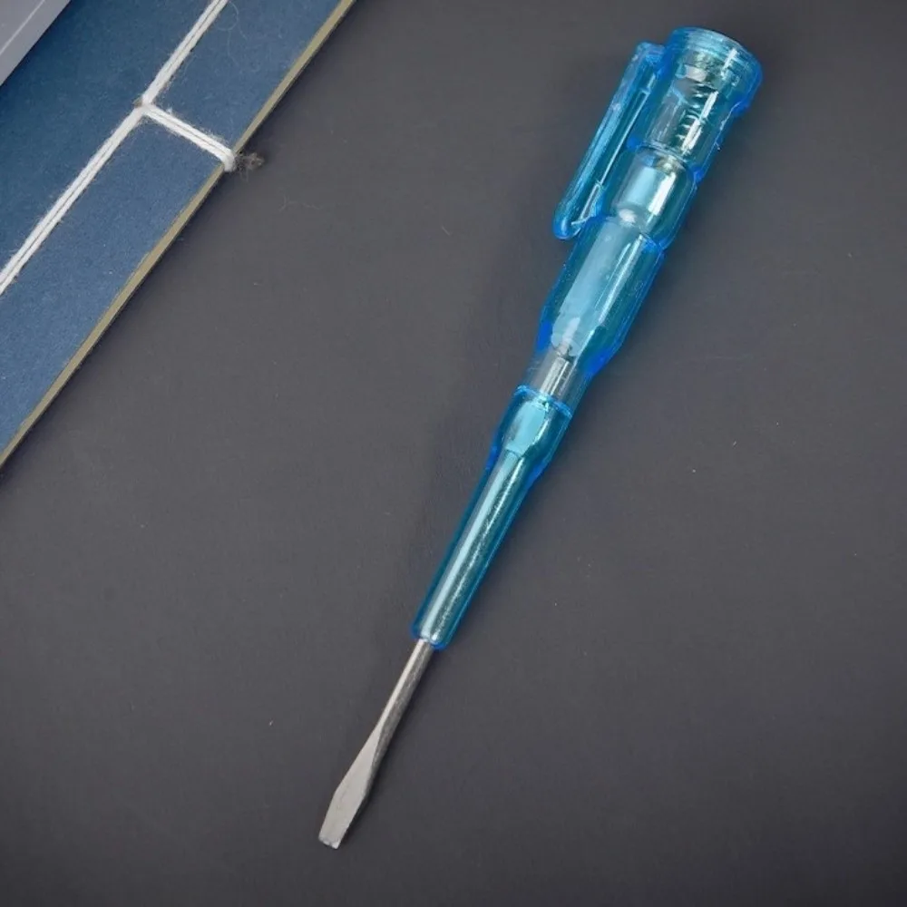 100-500V Voltage Tester Pen Slotted Head Portable Electric Test Pen Multifunctional Easy To Use Screwdriver Household Repair