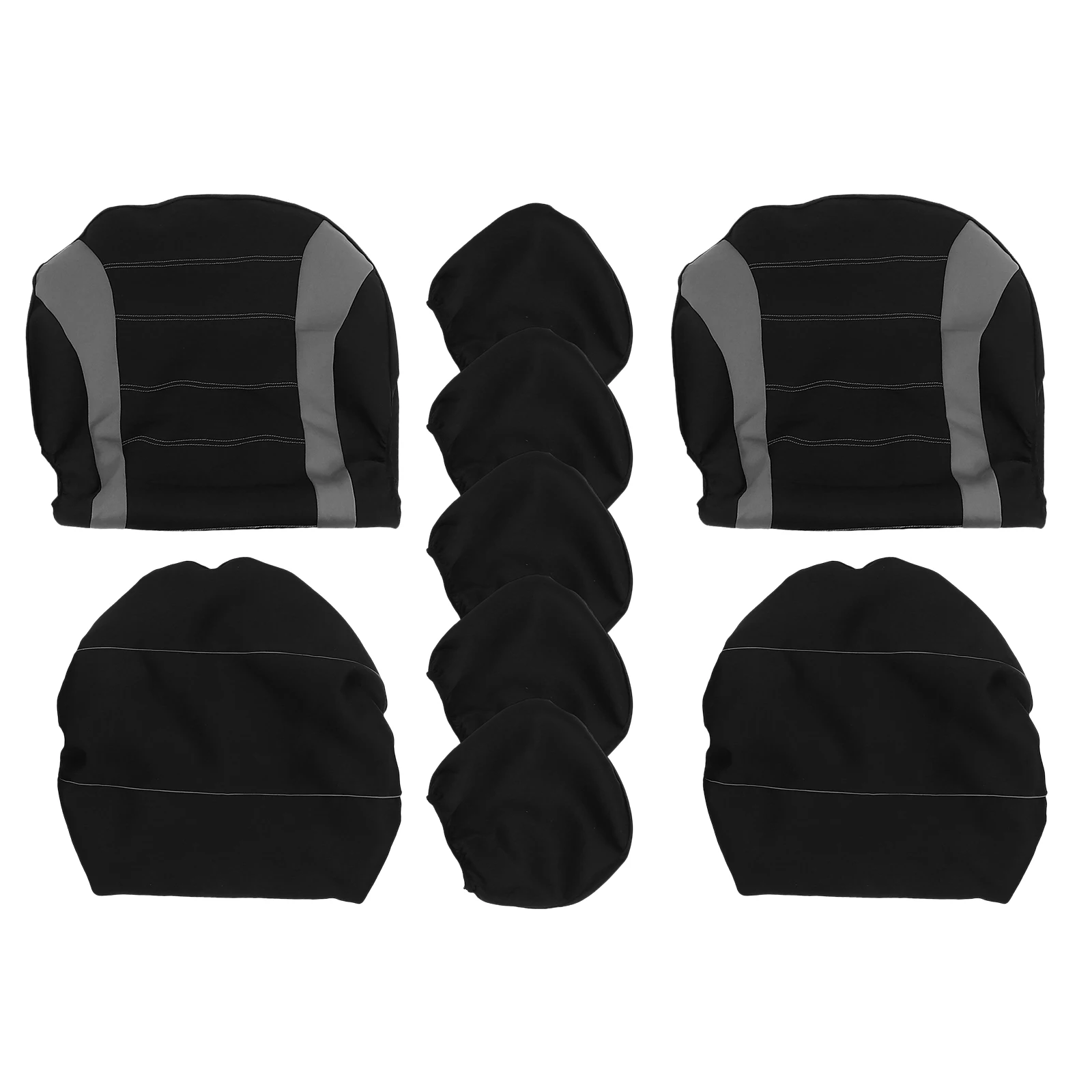 

9pcs Car Seat Covers Earth Tones Dust Child Seats Vehicle Carseat Protector Dirt Resistant Breathable Comfortable Fit Most