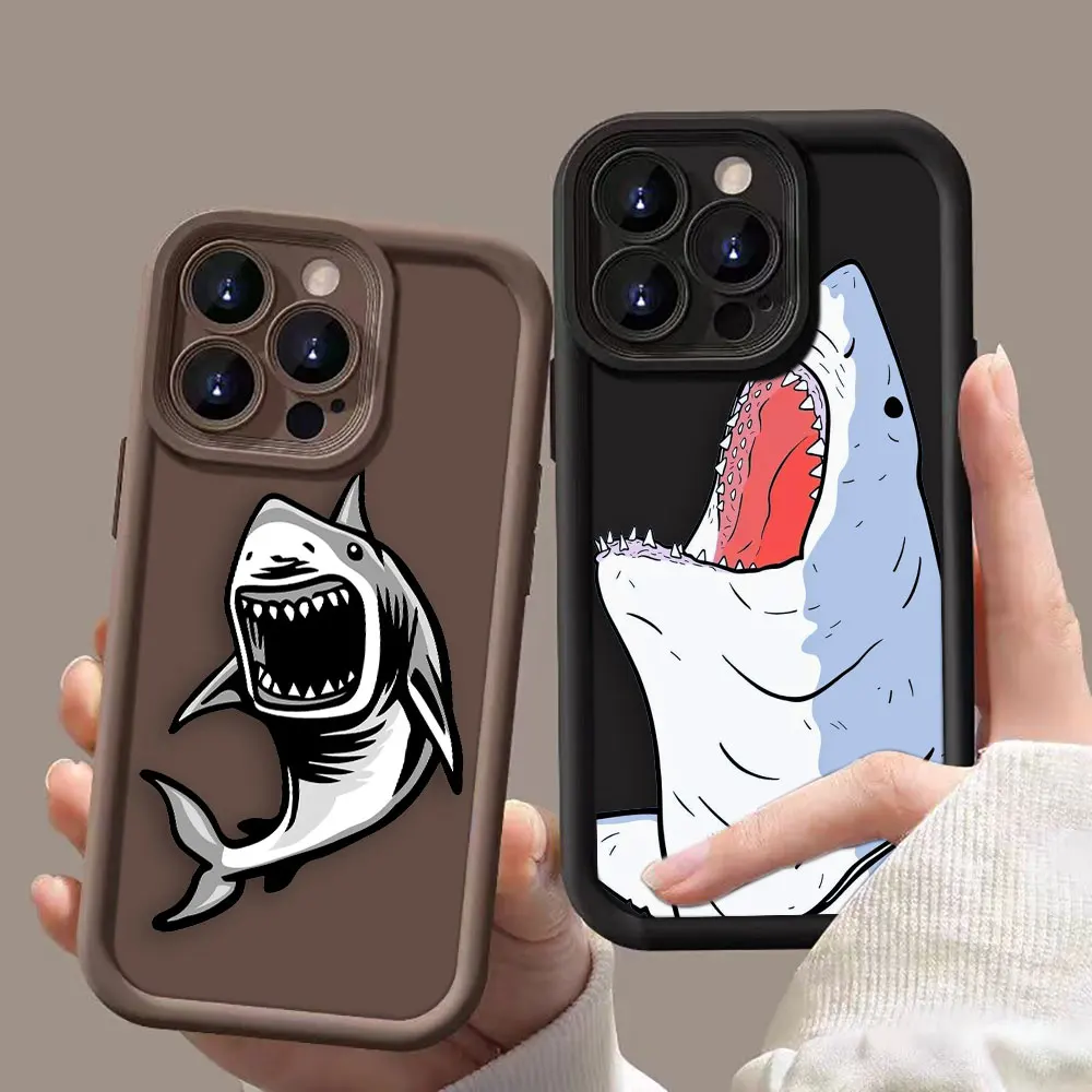 A Ferocious Shark Cover Phone Case For Google PIXEL 7 8 7A 8A 9 5G Oneplus 11 10R 8T NORD CE 4 LITE ACE 2 3 TPU Case Funda Capa