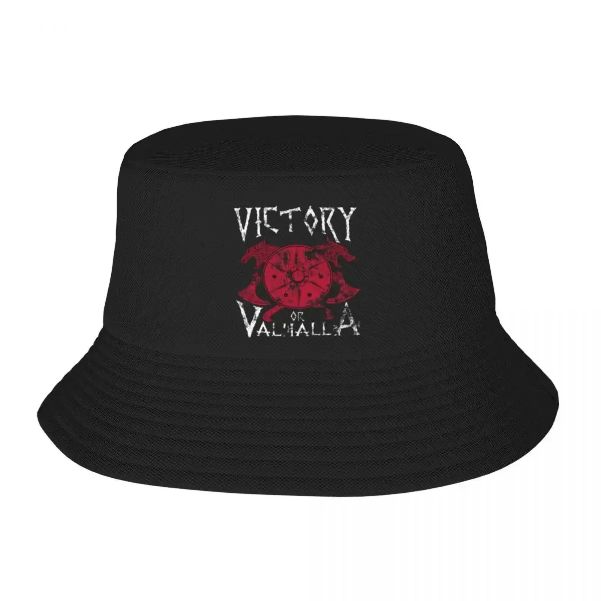 New Beach Hatwear Victory Or Valhalla Norse Mythology Warrior Merchandise Bucket  Street Women Men Sun  For Outdoor Sports