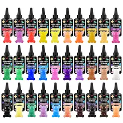 100ml Colors UV Resin Glue Ultraviolet Curing Epoxy Resin UV Glue Pigment UV Lamp DIY Epoxy Resin Jewelry Making Supplies Tools
