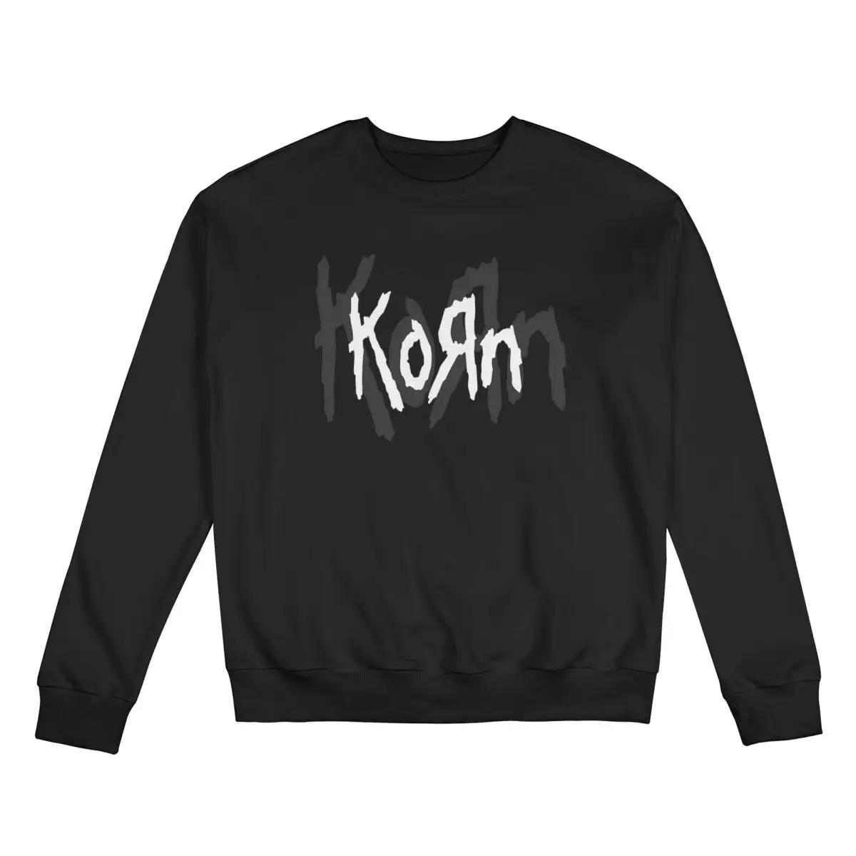 Korn Rock Band Logo Sweatshirt Fleece Lined For Men Women Sweatshirts Graphic Print Concert Tour 2024 Long Sleeve Shirts Hoodie