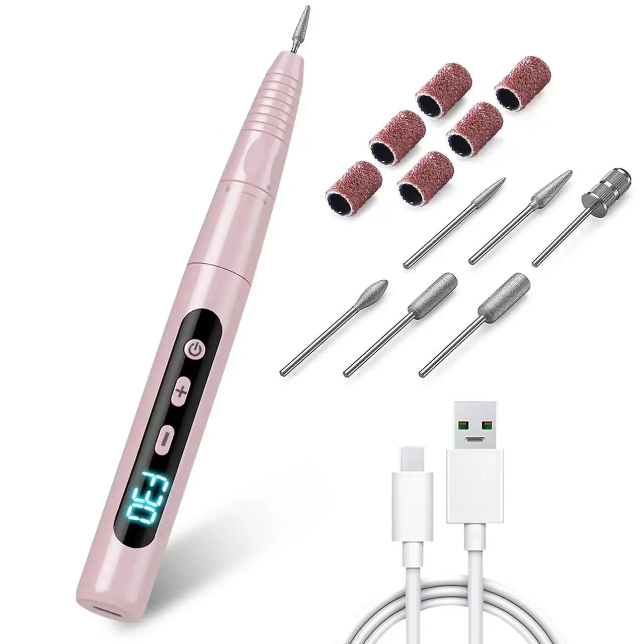 

Custom Private Label Portable 35000rpm Rechargeable Nail Drill Ceramic Handle Pen Polisher Machine Cordless Tool Private Label