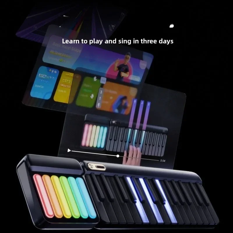 Automatic piano playing and singing electronic organ adult magnetic portable keyboard