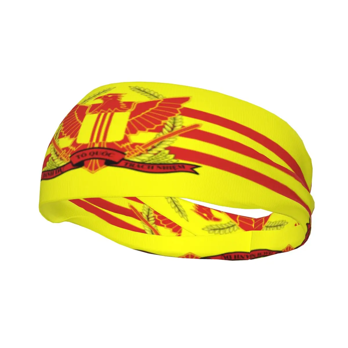 Custom Flag Of South Vietnam Sport Headbands for Women Men Stretchy Moisture Wicking Gym Sweatband