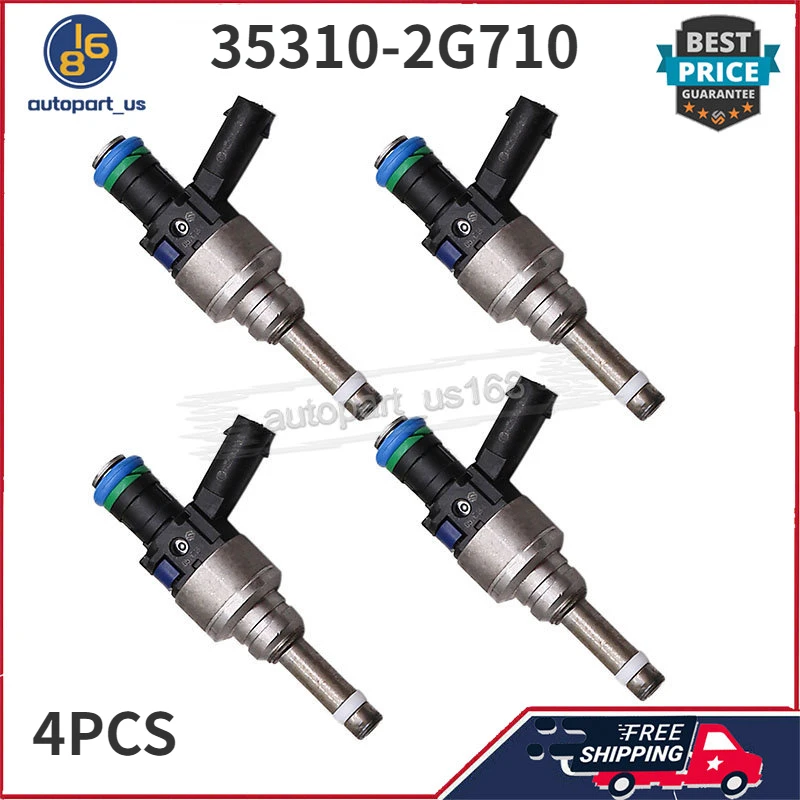 

35310-2G710 4PCS Fuel Injectors For Kia Sportage Kia Optima Kia Sorento Hyundai Santa Fe Sport Hyundai Sonata Hyundai Tucson