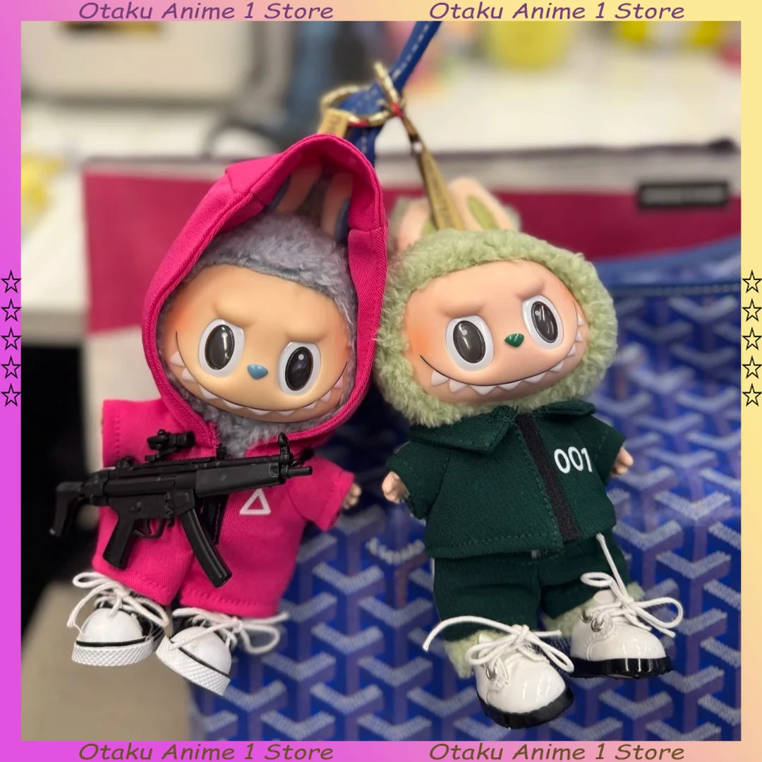 ชุดตุ๊กตาลาบูบูสุดฮิต ชุดเกมอาหารทะเลสุดฮา ชุดลำลองสำหรับตุ๊กตาขนาดเล็ก อุปกรณ์เสริมสำหรับตุ๊กตา